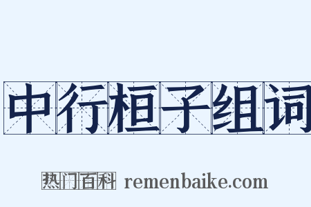 中行桓子组词是什么意思的图片